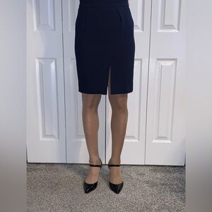 Used J.Crew dark blue skirt size 0P